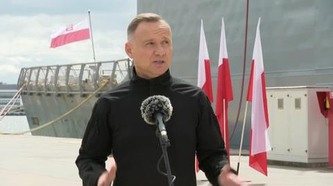 Andrzej Duda o modernizacji Marynarki Wojennej
