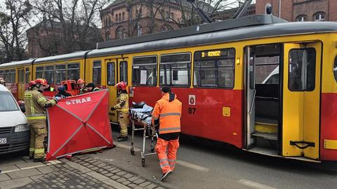 Grudziądz. Potrącony przez tramwaj mężczyzna zmarł w szpitalu