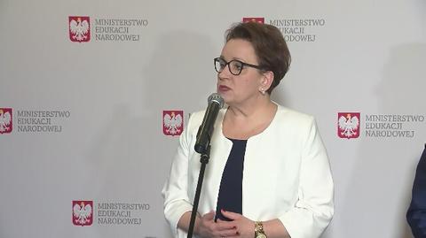 Minister Zalewska po spotkaniu ze związkowcami