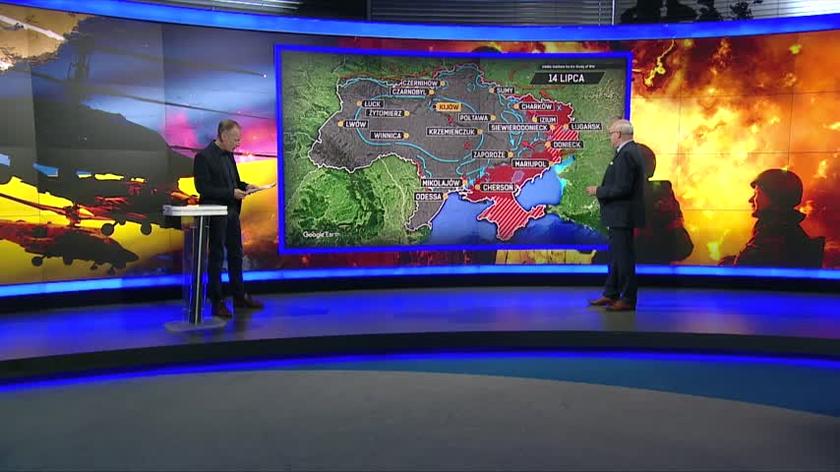 Sytuacja na froncie w Ukrainie. Cała analiza generała Waldemara Skrzypczaka z 14 lipca 2022 roku