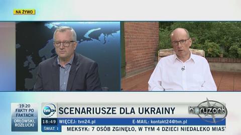- Największą stawką w grze o Ukrainę jest obecnie niezależność Kijowa - podkreślał Jan Rokita, gość programu "Horyzont" 