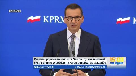 Premier Morawiecki o zamrożeniu cen prądu dla gospodarstw domowych na poziomie z 2022 roku