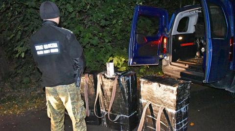 Strażnicy graniczni zatrzymali Ukraińców, którzy przeprawili się przez Bug z kontrabandą