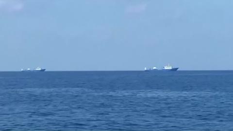 Chińskie okręty na Morzu Południowochińskim (nagranie archiwalne)