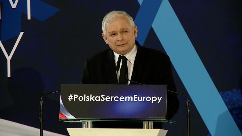 Jarosław Kaczyński przemawiał w Krakowie