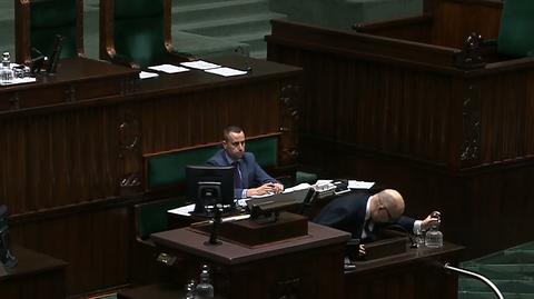 Robert Kropiwnicki zasłabł podczas przemowy w Sejmie