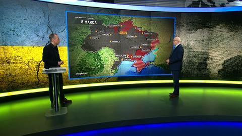 Rosjanie atakują Ukrainę. Generał Skrzypczak: Rosjanie stracili impet (analiza z 8 marca)