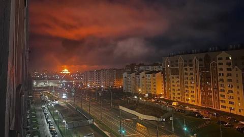 Pożar składu paliwa na Krymie