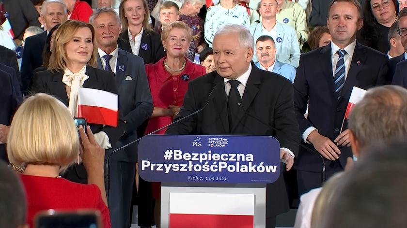 Kaczyński "jedynką" w Kielcach. "Dlaczego ja tutaj? Odpowiedź jest prosta" 