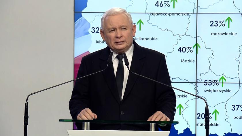 Jarosław Kaczyński skomentował równiż wynik wyborów do Senatu