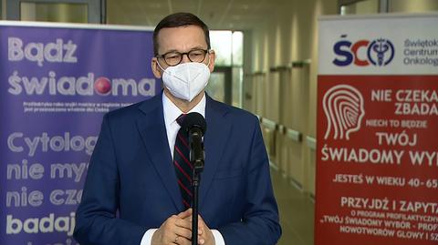Morawiecki: będziemy dalej kierowali dodatkowe środki na walkę z rakiem