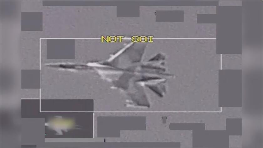 Russian Su-35 fighter over Syria (April 2, 2023)