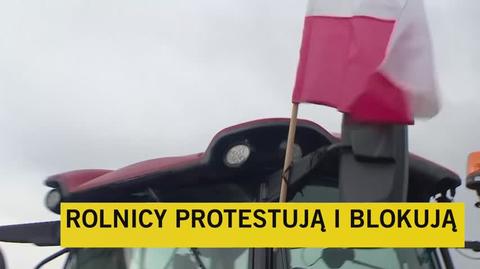 Protest rolników w Brzezimierzu (woj. dolnośląskie)
