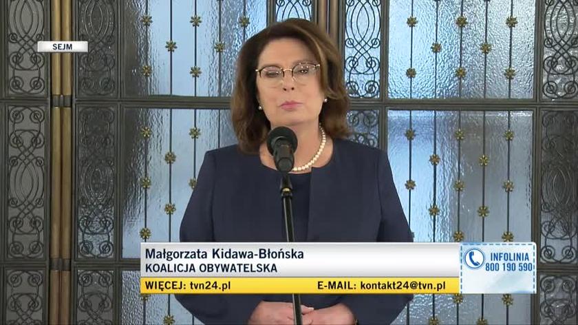 Kidawa-Błońska: nie będę brała udziału w wyborach