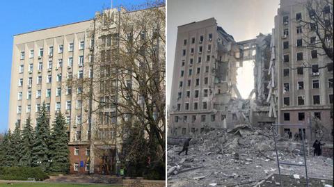 Rosjanie ostrzelali budynek administracji w Mikołajowie. Gubernator: Bydlaki. Czekali aż ludzie pójdą do pracy (29.03.2022)