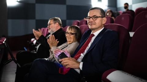 Premier Mateusz Morawiecki w kinie