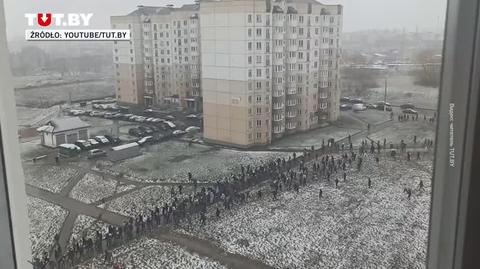 Niedzielny "marsz sąsiadów" na Białorusi