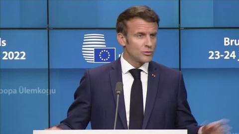 Macron na konferencji po szczycie unijnych przywódców