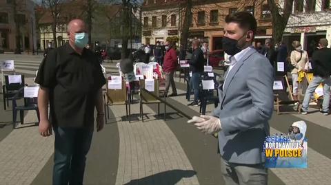 Protest przedsiębiorców w Gryficach