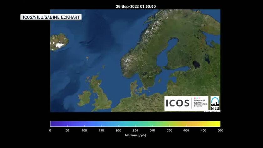 To, ile metanu przedostało się do atmosfery i jak gaz krążył po Morzu Bałtyckim, pokazuje animacja