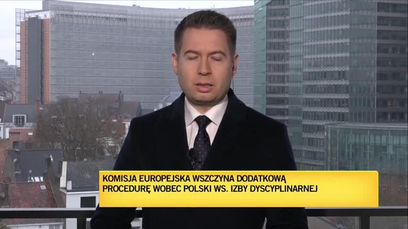 Komisja Europejska wszczyna dodatkową procedurę wobec Polski. Relacja korenspondenta TVN24 z Brukseli