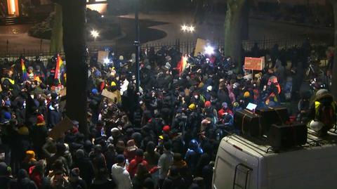 Protest przed trybunałem