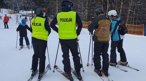 Policyjne patrole na stokach narciarskich