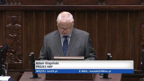 Glapiński o stopach procentowych