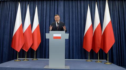 Całe wystąpienie prezydenta Andrzeja Dudy