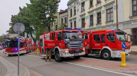 Pożar w Urzędzie Miasta Oświęcim