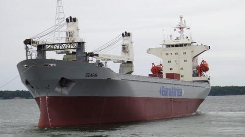 Polscy marynarze płyną do nigeryjskiego portu