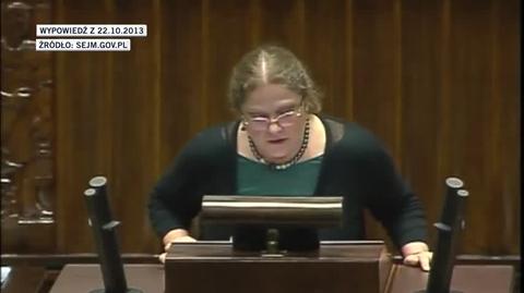 Krystyna Pawłowicz o głosowaniu korespondencyjnym (nagranie z października 2013)