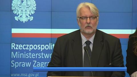 Waszczykowski o pracy w MSZ 