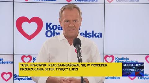 Tusk: każdy, kto zapłacił pięć tysięcy dolarów mógł spokojnie przejechać do Polski