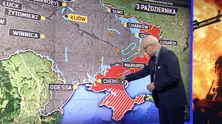 Generał Skrzypczak wskazuje na "kluczowy element" w działaniach Ukraińców na przyczółku chersońskim