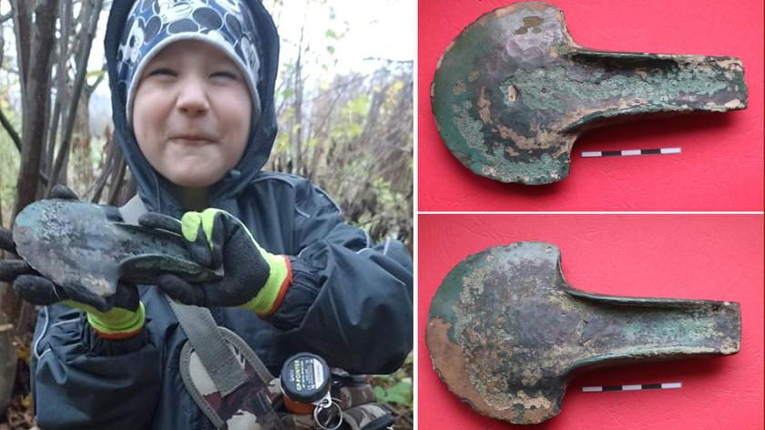 Pięciolatek znalazł siekierkę z epoki brązu