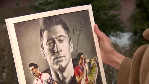 Portret Lewandowskiego na aukcję WOŚP