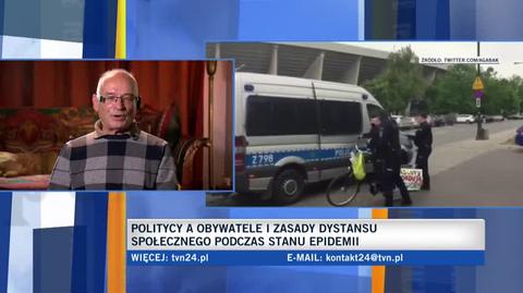 Lityński o działaniach policji w czasie epidemii