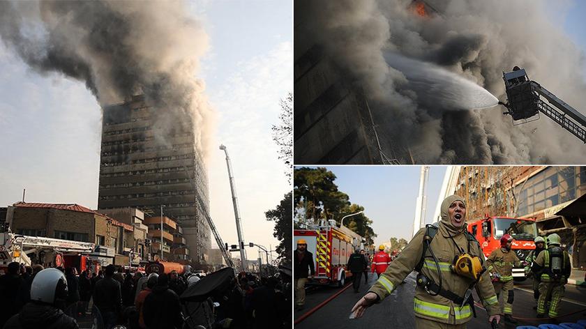 W Teheranie zawalił się 17-piętrowy budynek
