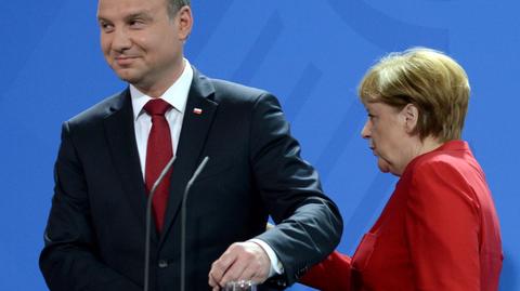 Angela Merkel spotkała się w Berlinie z Andrzejem Dudą