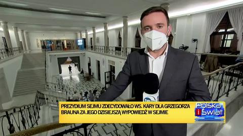 Grzegorz Braun ukarany przez Prezydium Sejmu
