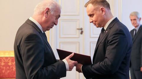 Prezydent powołuje sędziego Wiesława Kozielewicza na prezesa Izby Odpowiedzialności Zawodowej SN (nagranie z października)