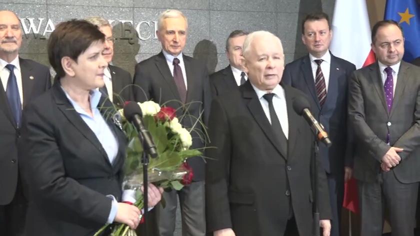 Kaczyński: jestem bardzo dumny z premier Szydło