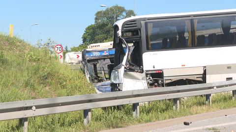 Wypadek abutobusów w Krakowie