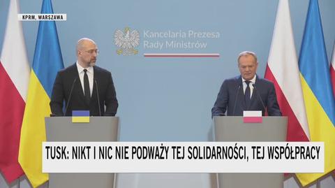 Tusk o rozmowach z Ukrainą ws. rolnictwa: posunęliśmy się krok do przodu