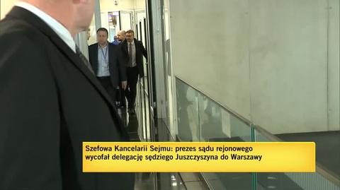 Sędzia Juszczyszyn wyszedł z Sejmu
