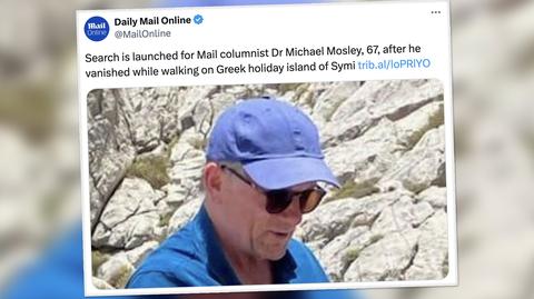 Poszukiwania Michaela Mosleya, lekarza-celebryty zaginionego na Simi  