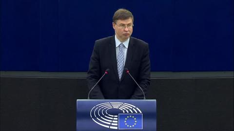 Valdis Dombrovskis o ocenie negocjacjach z Polską i Węgrami 