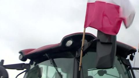 Uczestnicy protestów rolników o swoich postulatach 