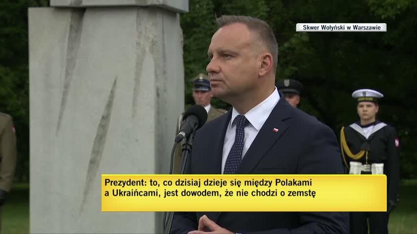 Prezydent Duda: dzisiaj prezydent Zełenski skierował do parlamentu projekt ustawy o nadaniu Polakom specjalnego statusu na Ukrainie